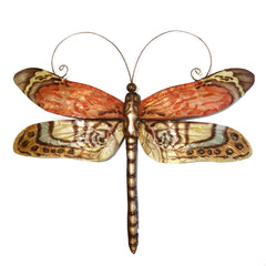 Dragonfly Wall Decor Red Multi Color