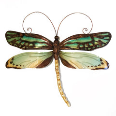 Dragonfly Wall Decor Aqua And Gold
