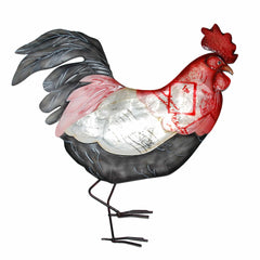 Rooster Wall Decor Red White And Blue