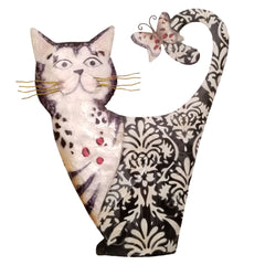 Cat Wall Decor White And Black