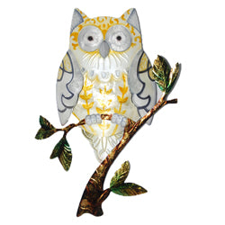 Owl Wall Art, Yellow