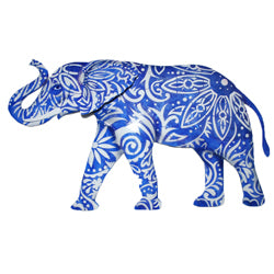 Wall Decor - Elephant, Blue