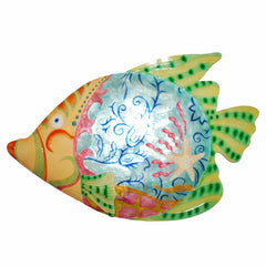 Fish Colorful Wall Decor With Green Accent Medium