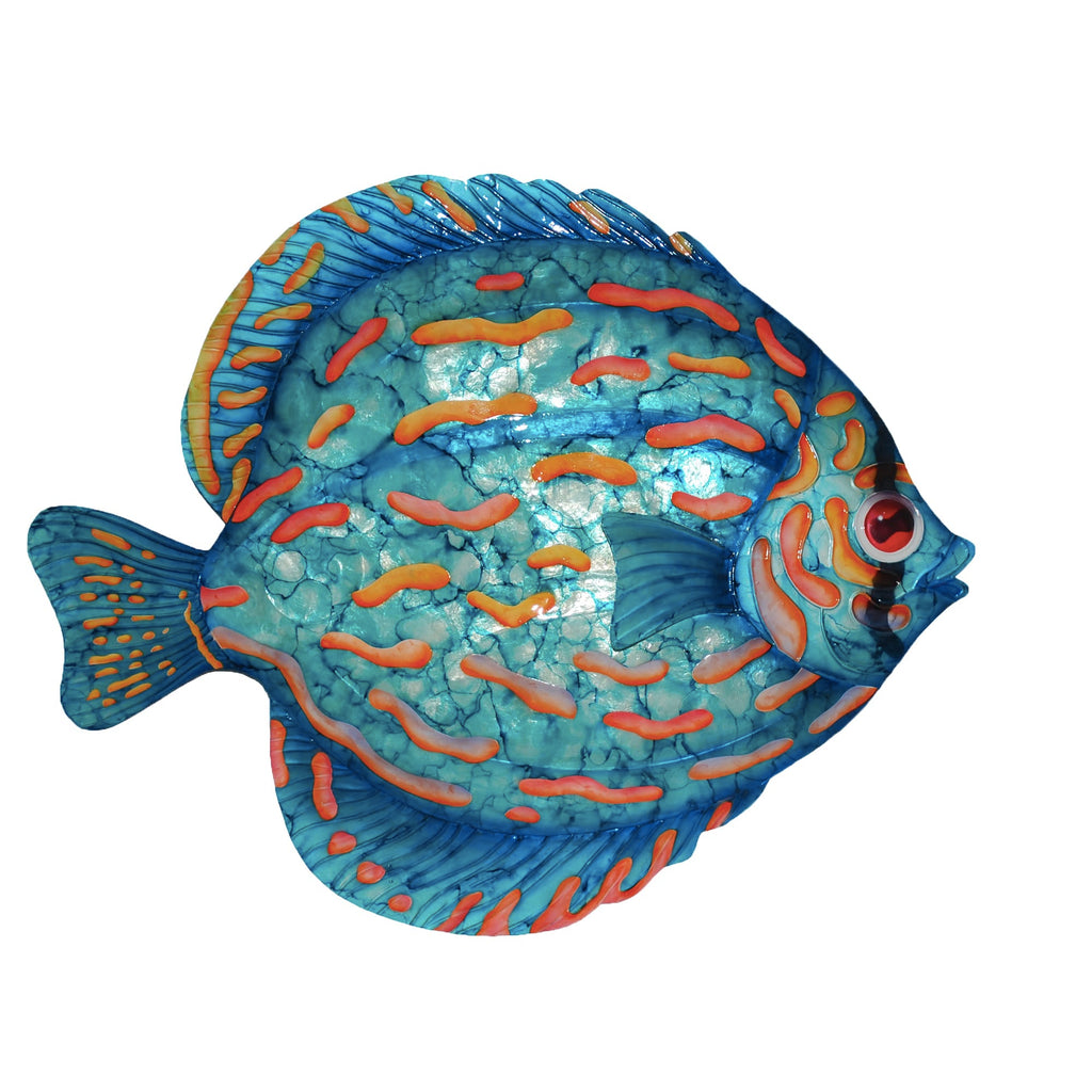 Fish Wall Decor Blue Discus Large