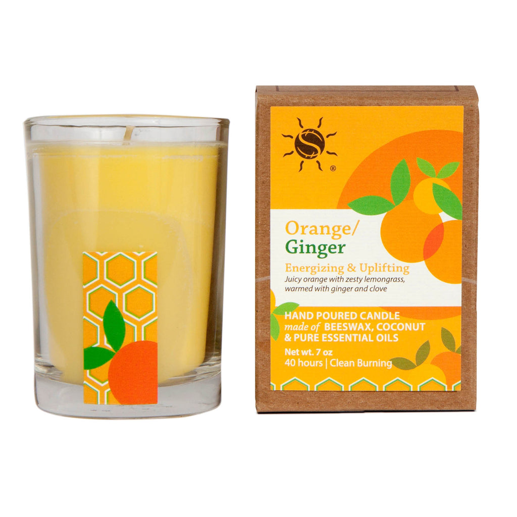 Orange Ginger Aromatherapy Filled Candle