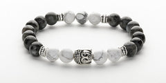 Men's Larvikite Howlite Bracelet