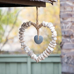 Heart Wreath with Stone Heart