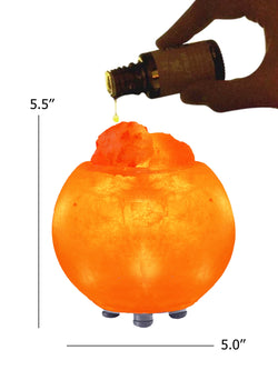 Himalayan Aromatherapy Salt Lamp with UL Listed  Dimmer Cord (PURE SALT BOWL)