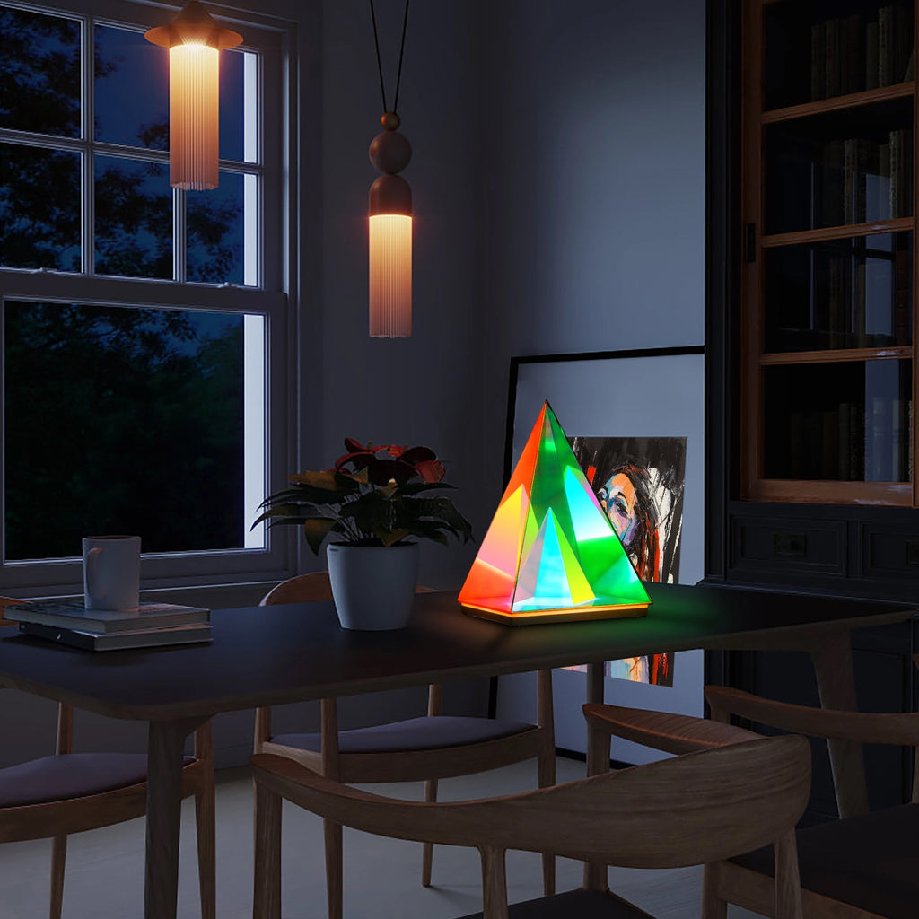 Acrylic Pyramid LED Table Lamp