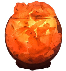 Himalayan Aromatherapy Salt Lamp with UL Listed Dimmer Cord (Clear Sphere)