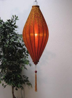 Silk and Bamboo Lantern Oval 4', Sun