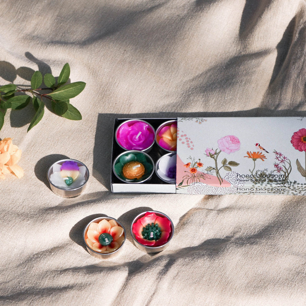 Assorted Tropical Flower Scented Tealights