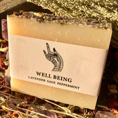 4oz Well Being goat's milk soap