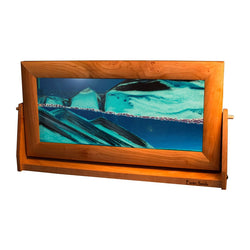 Moving Sands Cherry Wood - Ocean Blue